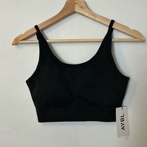 Aybl Motion Seamless Bra - Jet Black - Size Medium